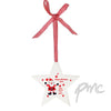 Personalised Christmas Santa Design Wooden Star Shaped Decoration