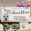 Personalised Home Sweet Home Wooden Sign