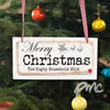 Personalised Merry Christmas Wooden Sign