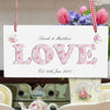 Personalised Floral Design Love Wooden Sign
