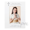 Personalised Cross White 4x6 Photo Frame