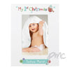 Personalised Felt Stitch Robin My 1st Christmas 4x6 White Wooden Photo Frame