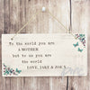 Personalised Forget me not Wooden Sign