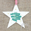Personalised Shining Star Wooden Star Decoration