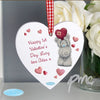 Personalised Me To You Heart Wooden Decoration
