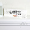 Personalised Shabby Chic Wooden Block Sign