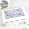 Personalised Country Diary Blue Blossom Jewellery Box
