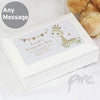 Personalised Hessian Giraffe Wooden Jewellery Box