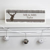 Personalised Highland Stag Wooden Block Sign