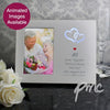 Personalised Red Hearts 4x6 Light Up Frame