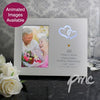 Personalised Gold Hearts 4x6 Light Up Frame