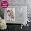 Personalised Hearts Any Message 4x6 Light Up Frame
