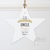 Personalised I Am Glad... Wooden Star Decoration