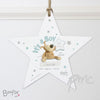 Personalised Boofle Its a Boy Wooden Star Decoration