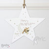Personalised Boofle Baby Wooden Star Decoration
