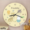Personalised Miffy at the Zoo Wooden Clock