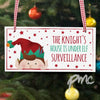 Personalised Christmas Elf Wooden Sign