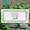 Personalised Fresh Botanical Wooden Sign