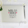 Personalised Mr & Mrs Guest Book & Pen