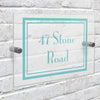 Personalised Art Deco Acrylic House Sign