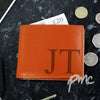 Personalised Big Initials Tan Leather Wallet