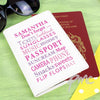 Personalised Dont Forget Cream Passport Holder