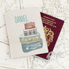 Personalised Suitcases Cream Passport Holder