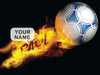 Flaming Football Poster